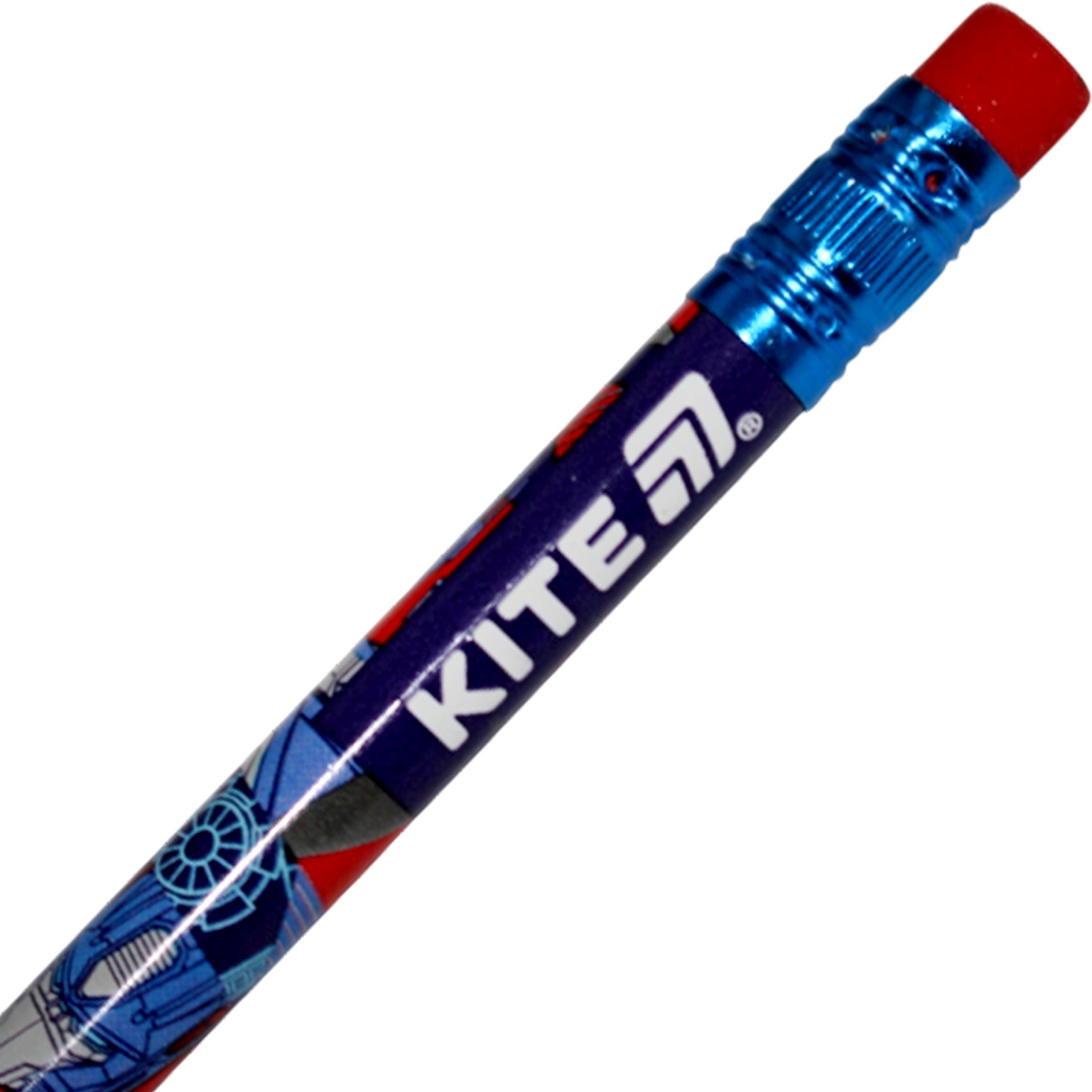 Олівець гр. "Kite" №TF25-056 Transformers з гумкою,в тубі(36)(432) — фото 10
