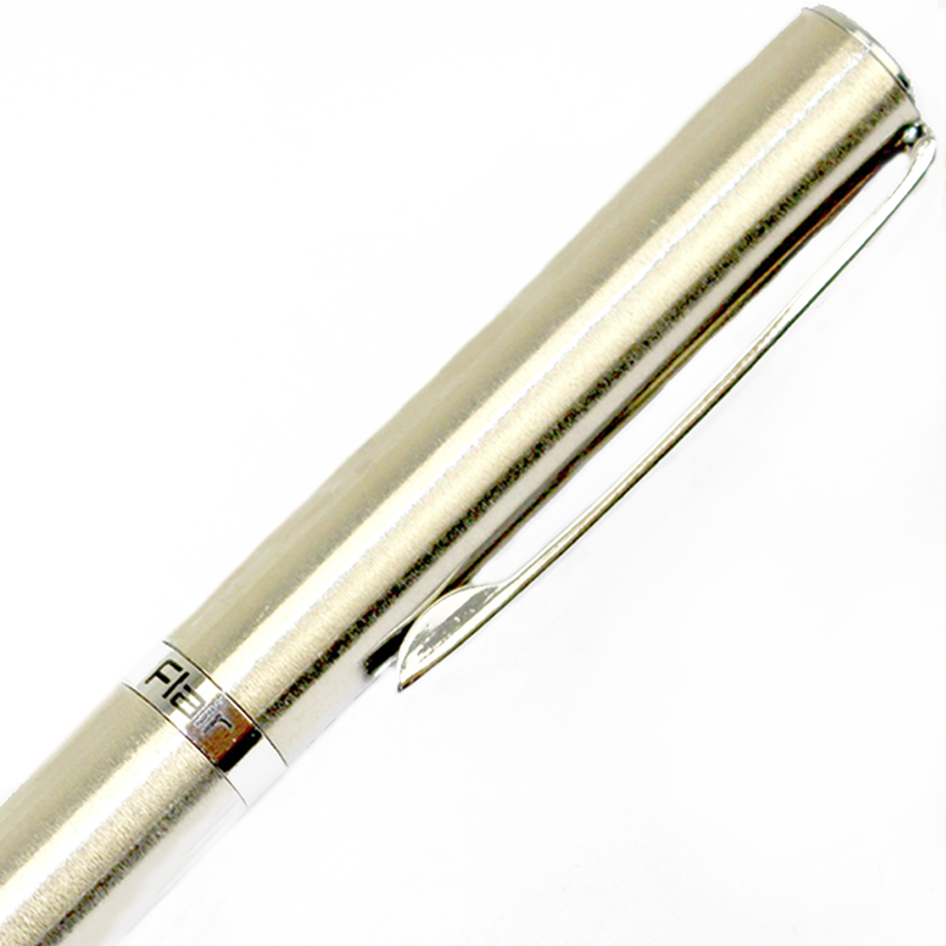 Ручка кульк. "FlairP" №1061 Golden Eye сатин голд срібн. корп. 50064 синя — фото 4