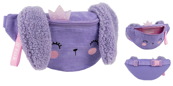 Сумка на пояс "Kite" Kids Little Bunny 1від. №K26-2577-1 — купити | Канцелярський Сад