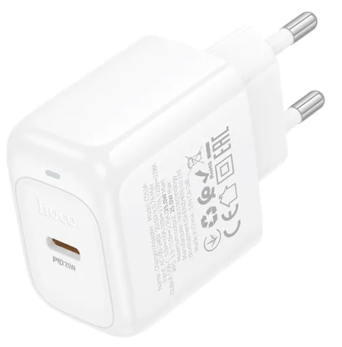 Зарядний пристрій Hoco CS53A швидка зарядка USB-C 3A 25w white/Breidon/ — фото 4