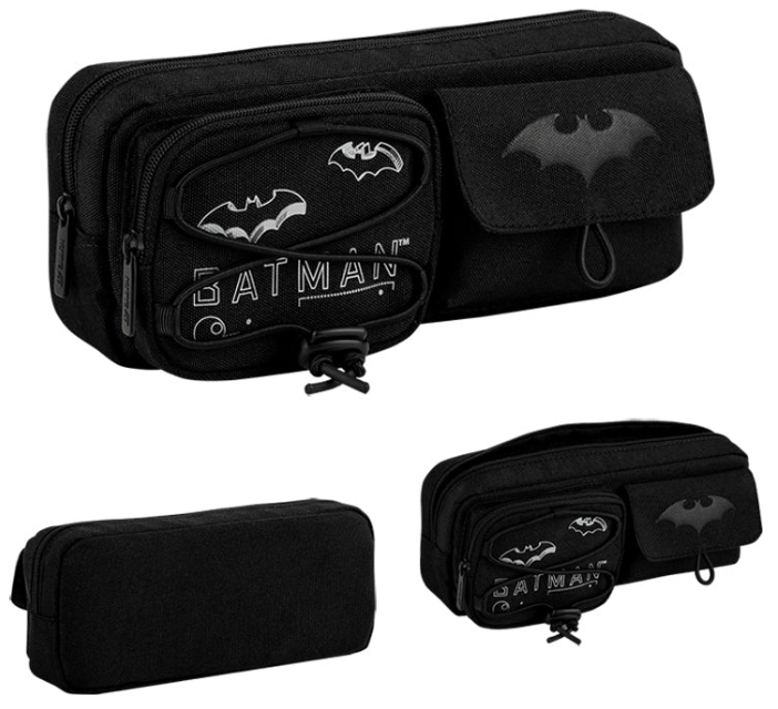 Пенал "Kite" DC Batman 1від.,м'який №DC26-2701 — купити | Канцелярський Сад