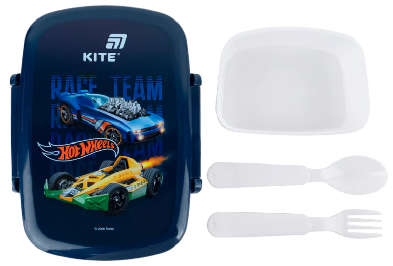 Ланч бокс пласт. "Kite" 750мл Hot Wheels з наповненням №HW26-163(24) — фото 5