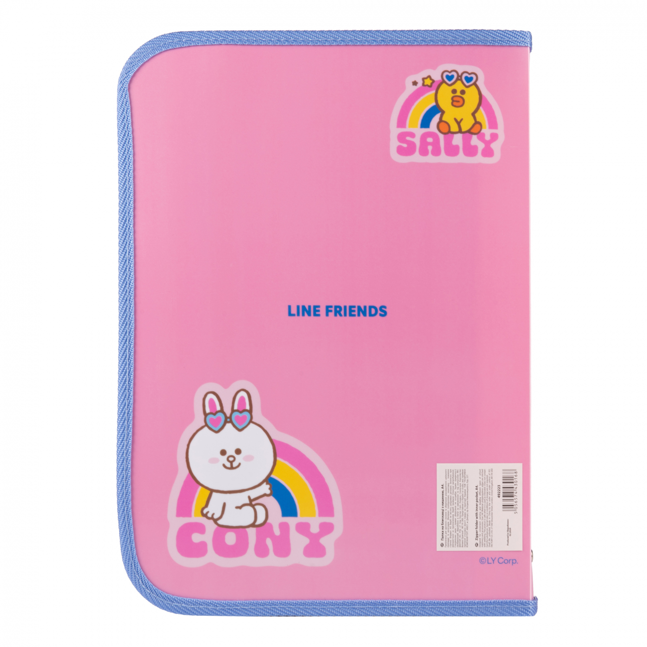 Папка факульт."Yes" А4 №492223 "Line Friends. Dream" пласт. на блискавці,з внутр. кишенею(12)(48) — фото 4