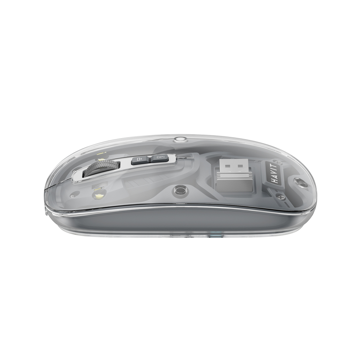 Мишка BT Havit MS62WB Pro Transparent gray — фото 3