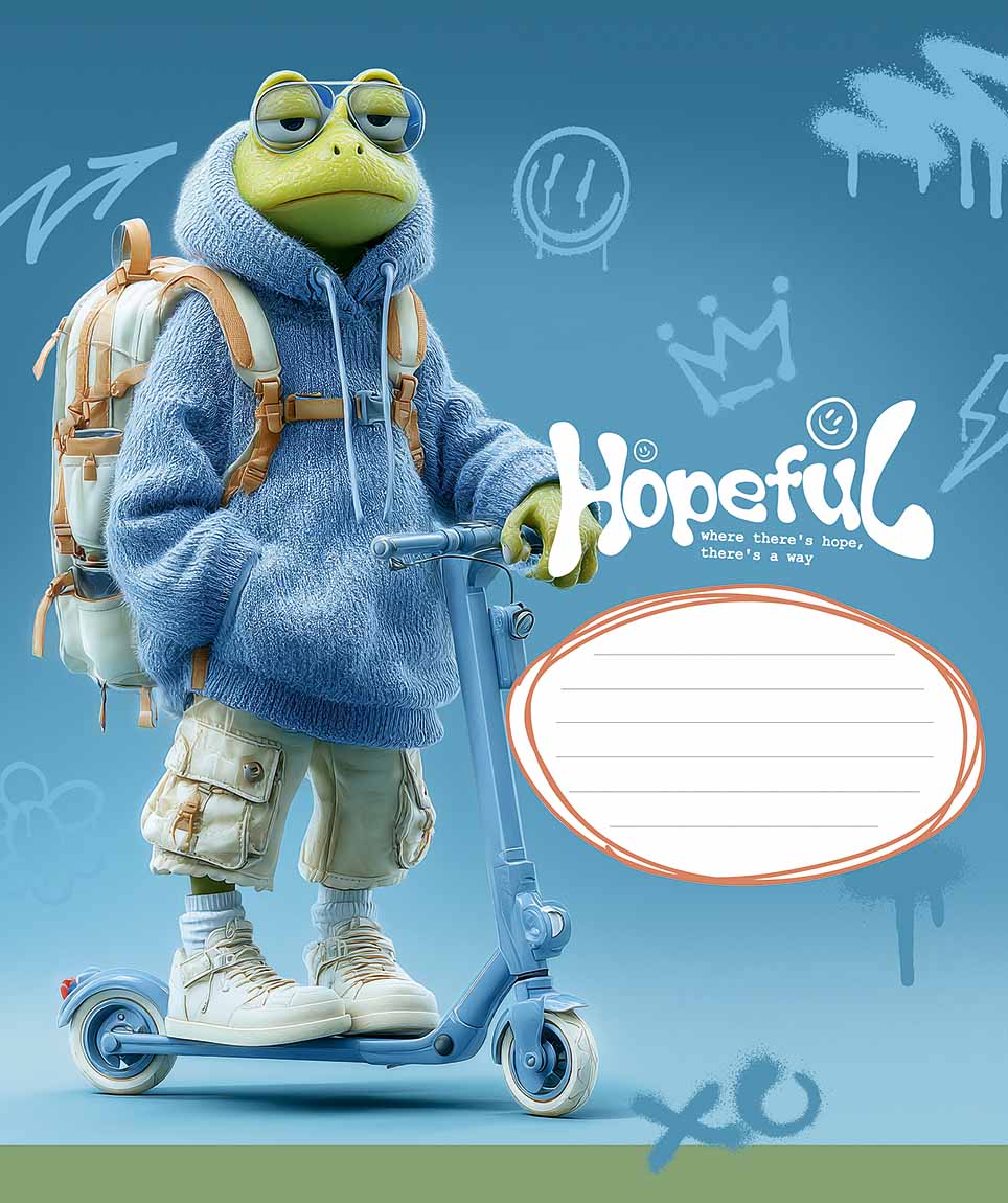 Зошит 18арк. кліт. Star "Cool dudes" ВД-лак №018-3661K(25)(250) — купити | Канцелярський Сад