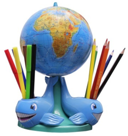 Набір канцелярський "Три кити" (глобус 160мм фіз.,олівці,фломастери"Marco")№0157/МаркоПоло — купити | Канцелярський Сад