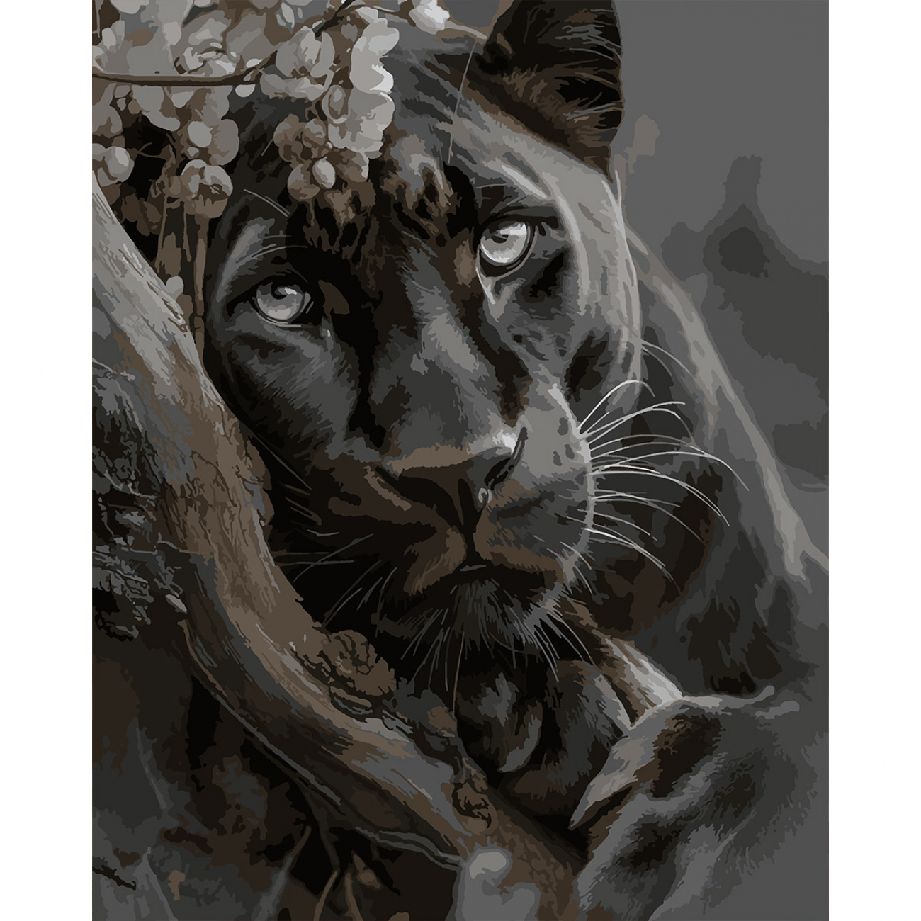 Картини по номерах "Santi" Чорна пантера 40х50см №955763 — купити | Канцелярський Сад