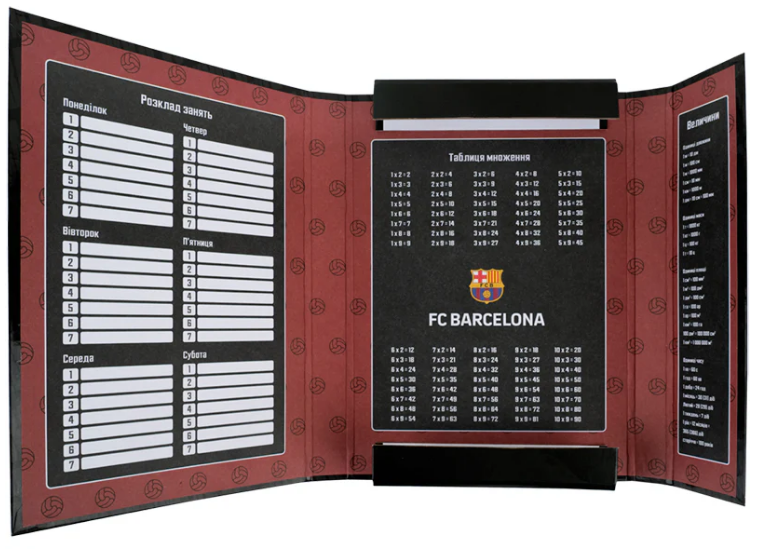 Папка для зош. В5 "Kite" № BC26-210 FC Barcelona на рез. картон(10)(40) — фото 5