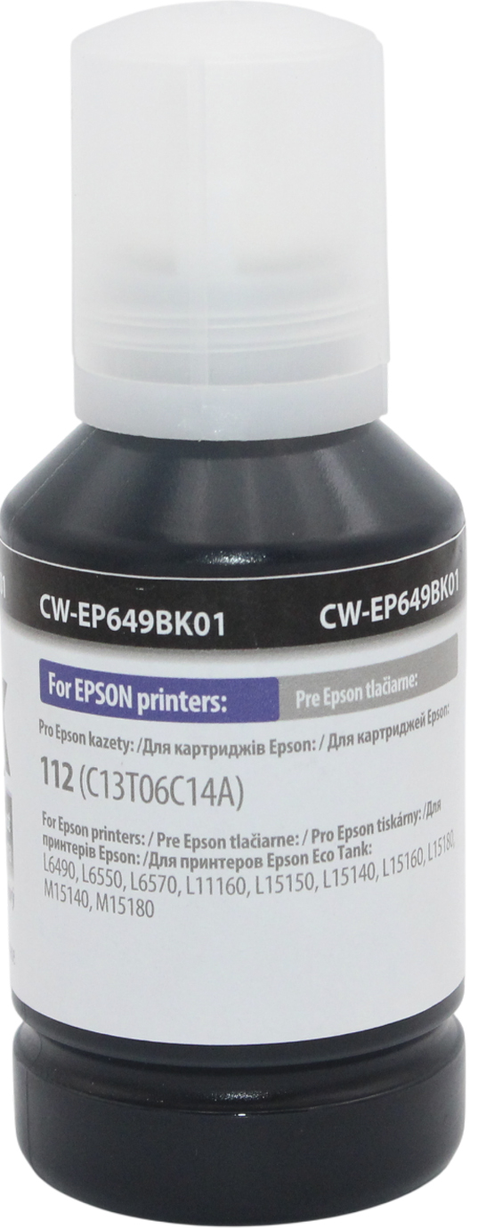 Чорнило ColorWay Epson №L-6490/L65XX/L11160/L15150/L15160/L15180 127мл black pigm. — фото 5