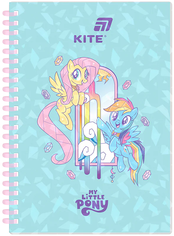 Блокнот пруж. А5 80арк. кліт. "My Little Pony" №LP26-277/Kite/ — купити | Канцелярський Сад