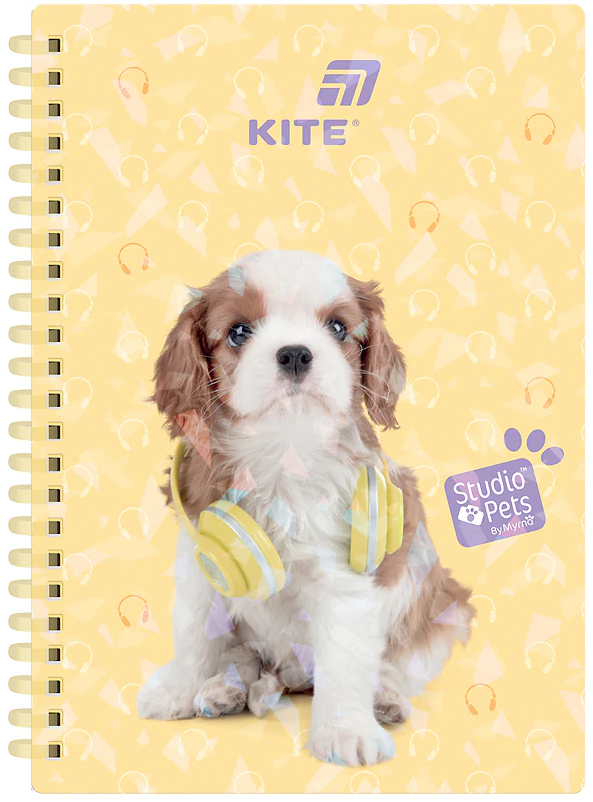 Блокнот пруж. А5 80арк. кліт. "Studio Pets" №SP26-277/Kite/ — купити | Канцелярський Сад