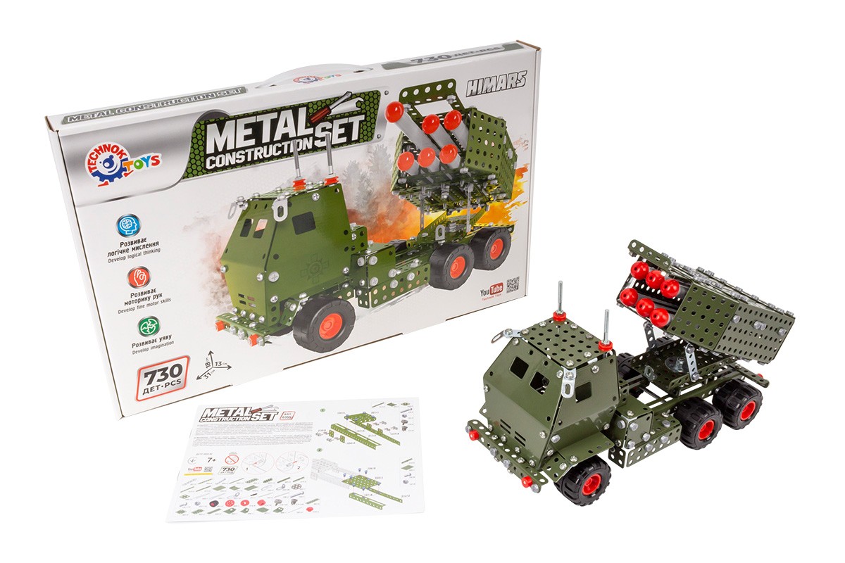 Конструктор метал. "Himars" "Технокомп" №8355(5) — купити | Канцелярський Сад