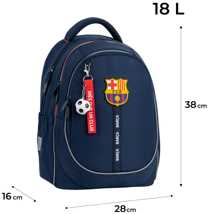Рюкзак "Kite" Education FC Barcelona 3від.,2карм. №BC26-700M — фото 11